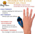 BodyMoves New Thumb Splint Brace - Plus Finger Hot and Cold Gel Pack for Tenosynovitis, Tendonitis, Carpal Tunnel,