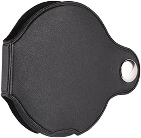 Mini Folding Pocket Magnifier with 10X Loupe, 60mm Diameter Lens for Reading, Hobby, Inspection, Black Sleeve