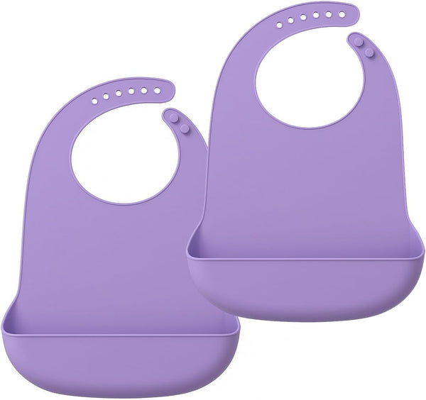 Silicone Adult Bib, Adjustable and Washable Bib for Men & Women, Waterproof