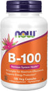 Now Foods B-100, 100 Capsules, Pack of 2