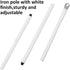 BOOMJOY 2 Pack Floor Scrub Brush with Long Handle, 2 in 1 Scrape and Brush for Cleaning Deck, Tile