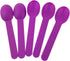 MMvolesy Frozen Spoons,Frozen 50 Count Purple Disposable Eco-Friendly Plastic Spoons Yogurt Ice Cream Dessert Spoons
