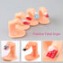 Practice Finger Nail Art Plastic Fake Fingers with Nails for Hand Nail Art Training Display Tools (10 Pcs)