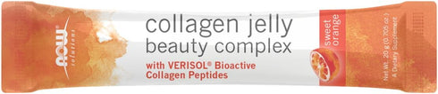 NOW Solutions Collagen Jelly Beauty Complex - Sweet Orange Flavor, 10 Jelly Sticks