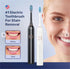 SWZEC (4 Electric Toothbrush for Adults Brush Heads,Black)