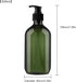 Yebeauty Pump Bottles, 17oz/500ml Liquid Soap Dispenser, Large Empty Plastic Refillable Containers, 2 Pack Green