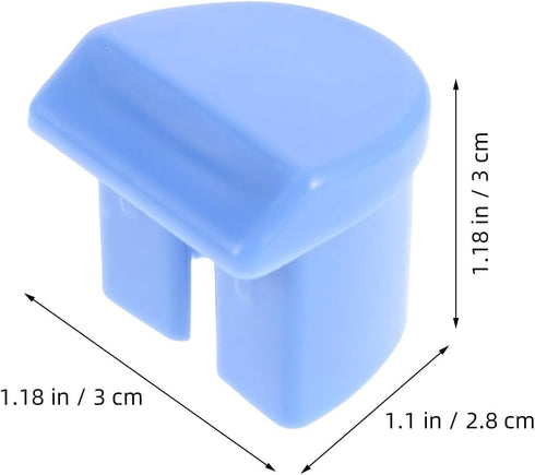 ZUNOXAZ 10pcs Handrail End Cap for Bed, Bedside Guardrail Protective Bumper, Plastic Bed Frame End Caps Enhance Safety