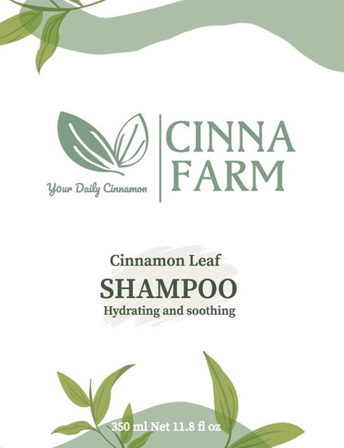 Shampoo from cinnamon leaves extraction, hydrating and soothing, natural ingredients, color safe, no artificial flavors