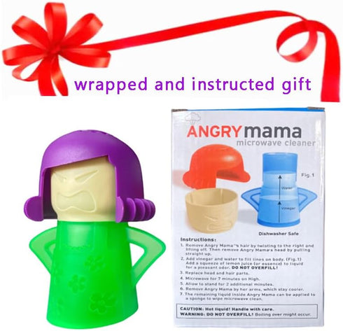 Packed Microwave Steam Cleaner Make Your Heater Sanitary without Fussy or Heavy Duty,Angry-Mama Durable Plastic Kitchen