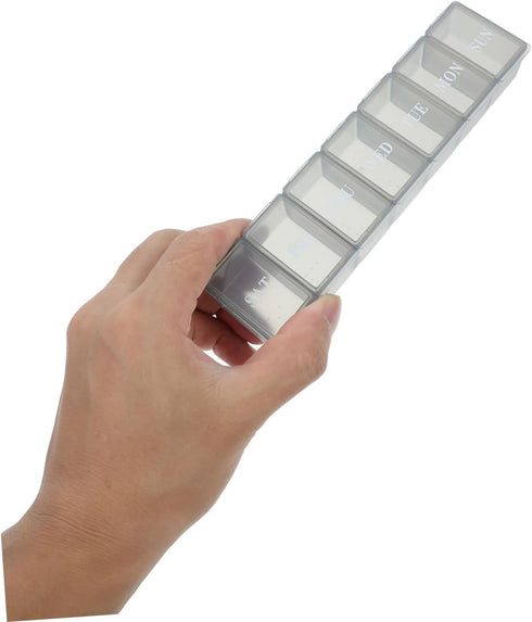 Portable Weekly Pill Organizer for Travel Medicine Kit