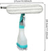 Meluvora 4 1 Countertop in Window Cleaning Kit, Professional Window Vacuum Squeegee with Spray Bottle, Cleaner Brush