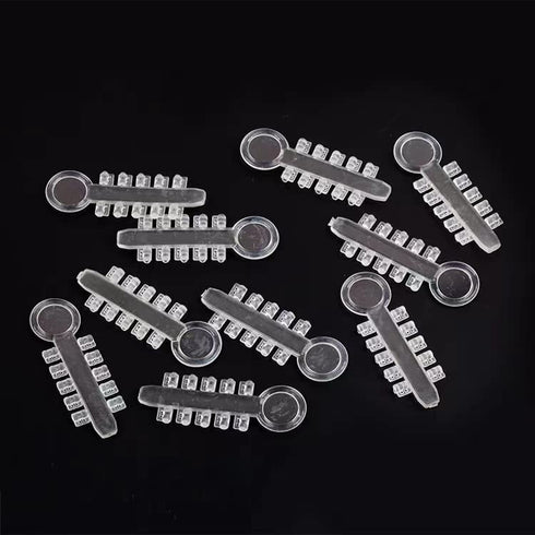 200pcs Clear Orthodontic Rotation Wedges Elastic Rubber Bands Ligature Rotary Torsion Pad