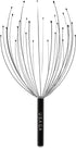 USAGA 28 Fingers Head Scratcher, Black Scalp Massager for Relaxing Head and Body