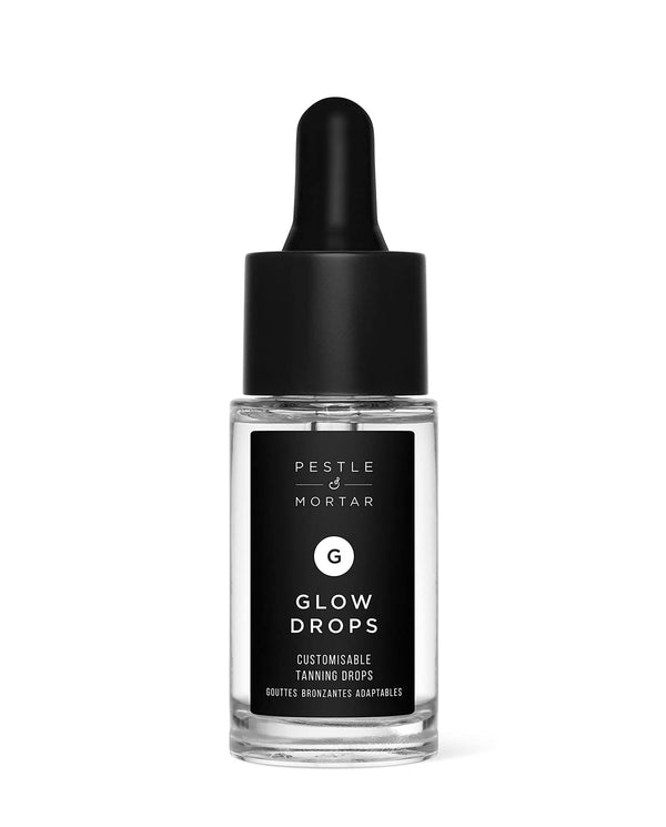 Pestle & Mortar Glow Drops - Sunless Self-Tan with Hyaluronic Acid, Customisable Self Tanner, 15ml