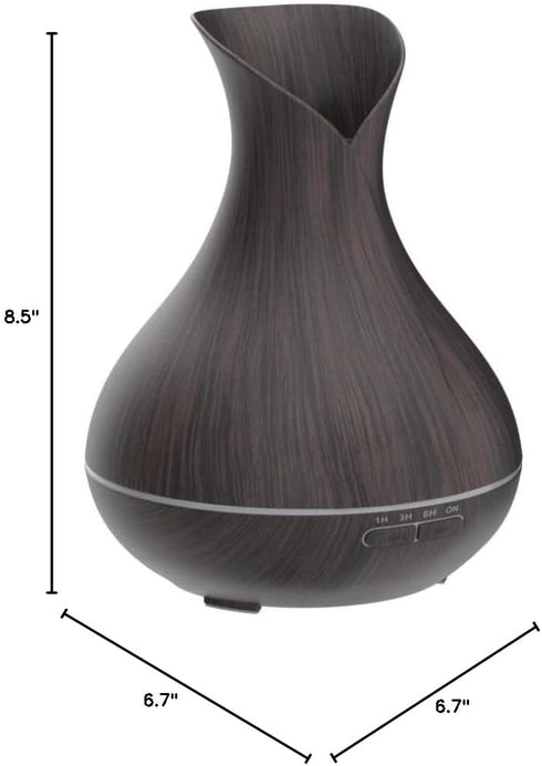 OliveTech 400ml Aroma Essential Oil Diffuser, Ultrasonic Cool Mist Humidifier with Waterless Auto Shut-Off and Cleaning