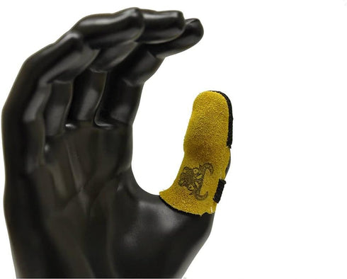 G & F Products 8128XL Cowhide Leather Guard, Finger Protection, X-Large, Tan