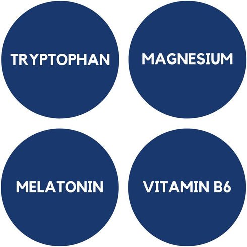 Tryptophan, Melatonin, Magnesium, Vitamin B6, 60 Tablets, Ana Maria Lajusticia