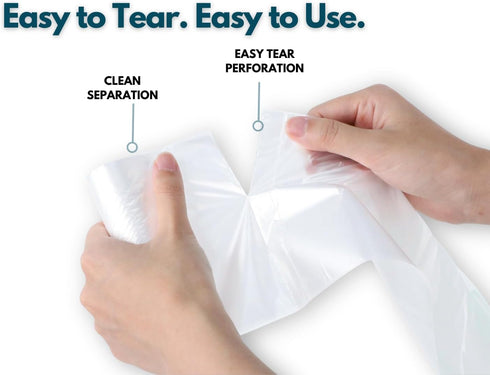 TERFIZ 7-10 300 Commercial Gallon Trash Bags | Bags | Multipurpose for Office Bathrooms Business Home and Industrial