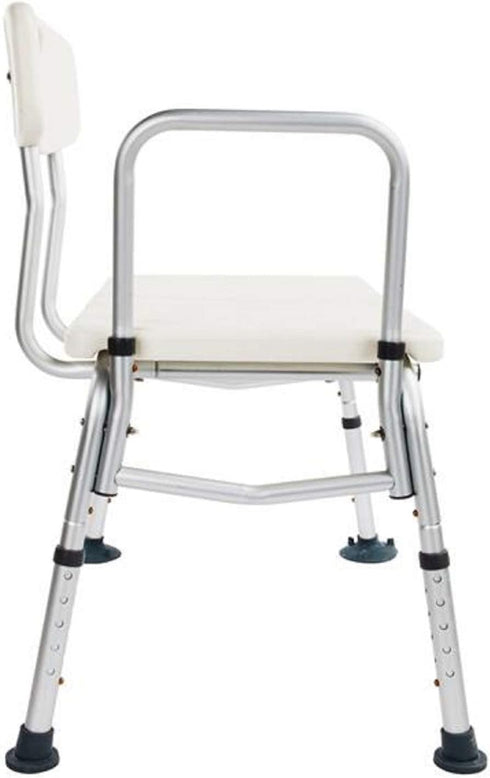 Yuucin Backs,3 Bath Chair,Adjustable Handicap Shower Chair Seat Bench Transfer Bench with Arms and Blow Molding Plates