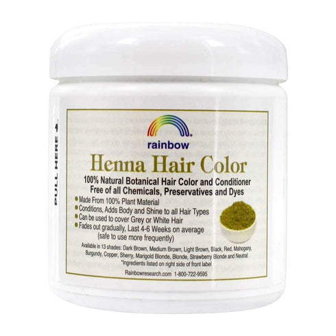 Rainbow Research Henna Hair Color and Conditioner, 4 Ounce, Persian Black Deep Ebony