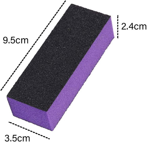 SKYPIA Nail Buffer, 3 Sided Blocks, Sanding Buffing Grinding Polisher File, Shine Nail Art Tool, 5 PCS
