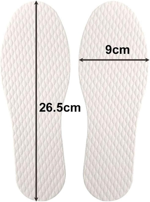 5/10/20 Pairs Disposable Breathable Thin Insoles, Barefoot Insoles for US Size 6-9, 5 Pairs