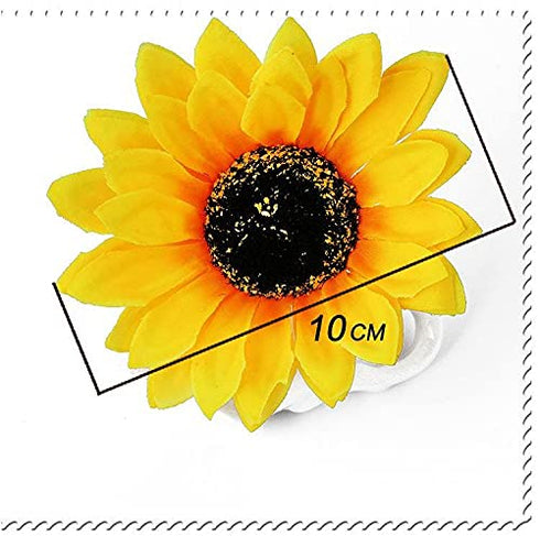 Sunflower Hair Barrettes - Daisy Hair Clips for Women Girls, Alligator Hair Pins (4pcs)