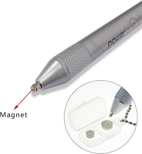 Hearing Aid Battery Magnet Stick - Magnetic Pen Battery Remover for Seniors