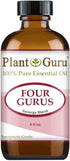 Four Gurus Essential Oil Blend, 4 oz Bulk, 100% Pure Natural Therapeutic Grade, Aromatherapy Diffuser