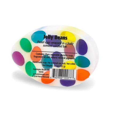 Primal Elements Glycerin Bar Soap | Easter Soap for All Skin Types, NO PARABENS, VEGAN, GLUTEN FREE - (Jelly Beans)