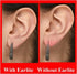 EarLite 180 (60 Ea X 3 Packs) Invisible Earring Ear Support Waterproof Patches in ZipLock Pouch, Made in USA