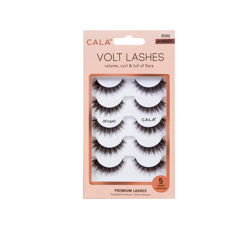 Light So Shine Volt Lashes, Volume, Curl & Full of Flare, 5 Pairs (Winged)