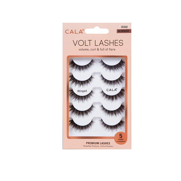 Light So Shine Volt Lashes, Volume, Curl & Full of Flare, 5 Pairs (Winged)