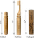 Foldable Bamboo Toothbrush with BPA-Free Soft Bristles, Eco-Friendly, Travel-Sized, Biodegradable Packaging