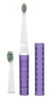 Voom Sonic Pro 3 Rechargeable Electric Toothbrush, Soft Dupont Nylon Bristles, 2-Minute Timer, Purple