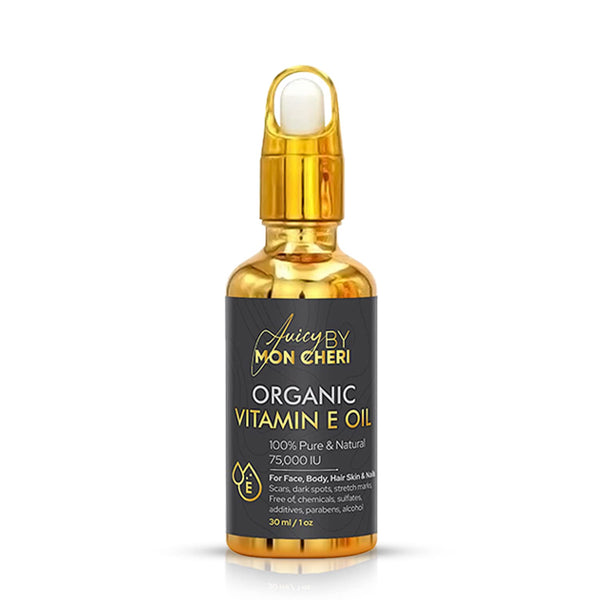 Pure Organic Vitamin E Oil - 1oz Dropper for Soften, Fade Dark Spots, Scars, Stretch Marks, Improve Texture