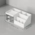 Makeup Organizer with 2 Drawers, White Countertop Storage for Vanity, Bathroom, and Bedroom Cosmetics