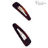 Parcelona French Mini Set of 4 Small Celluloid Acetate Snap Hair Clips, No Slip Fashion Durable Styling Accessories