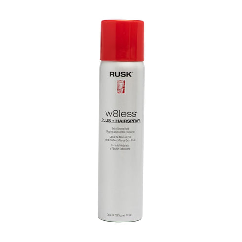RUSK Designer Collection W8less Plus Extra Strong Hairspray, 10 Oz, Long-Lasting Support