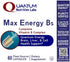 QNL Max Energy Bs - B Complex Vitamins for Women & Men, Natural Energy Supplement with Liver Support - 60 Plant-Source