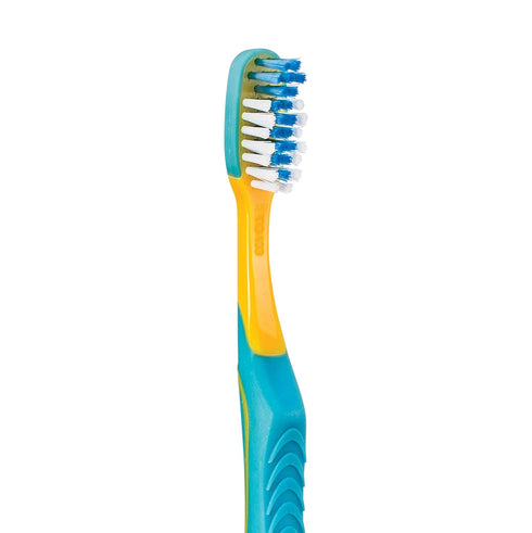 SmileGoods Y321 Youth Toothbrush, 32 Tuft, Soft Bristle, Assorted Colors, Bulk Pack of 72