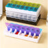 Wopanxye Weekly Pill Organizer Case, Travel Daily Medicine Box Tablet Dispenser, Twice a Day, Vitamin Container Meds