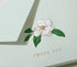 Set 25 25 Limited Papers Crane & Co. Engraved Magnolia Thank You Notes Elegant Beach Glass Blue & Gold Design. Classic