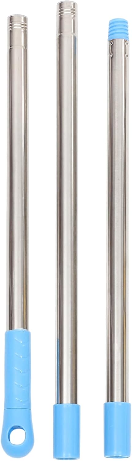 UKCOCO Mop Pole Handle Replacement, Extendable 360 Degrees Rotating Telescopic Broom Handle for Home Cleaning