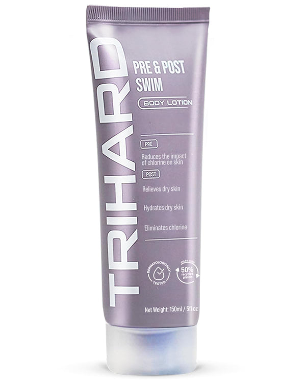 TRIHARD Pre & Post Swim Body Lotion, Chlorine Defense & Skin Barrier for All Swim Lovers