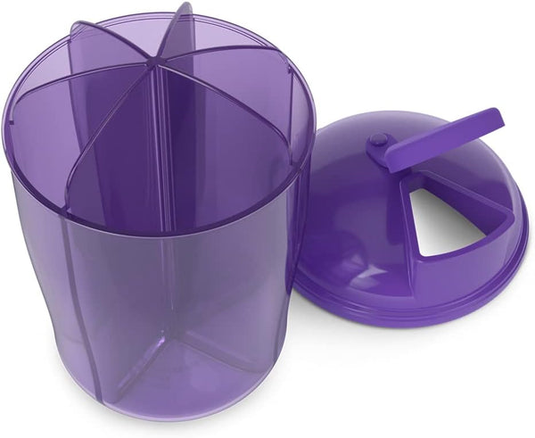 EZY DOSE 30-Day Vitamin Organizer, 6 Large Compartments, Easy to Use, Color May Vary, BPA Free