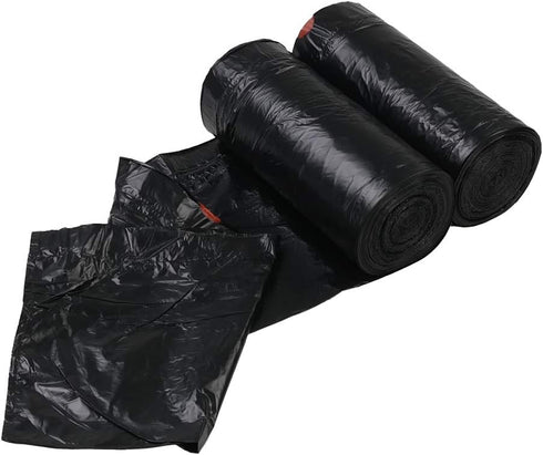 2.6 Gallon Small Drawstring Trash Bags, 104 Count Black Garbage Bags