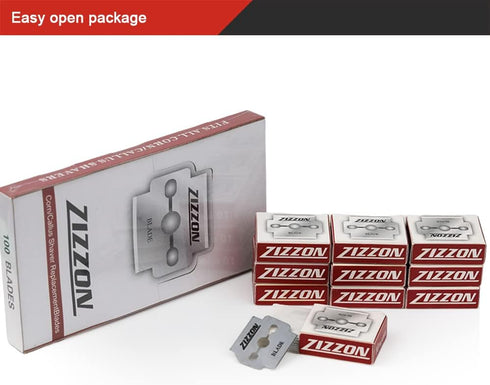 ZIZZON 100 Count Callus Shaver Replacement Blades