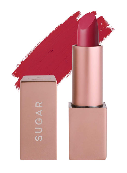 SUGAR Cosmetics Mettle Matte Lipstick, 10 Eirene, Superior Pigmentation, Ultra-Light, Smooth Silky Lips