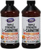 L-Carnitine Liquid 3000mg, 16 oz (2 pack) by Now Foods